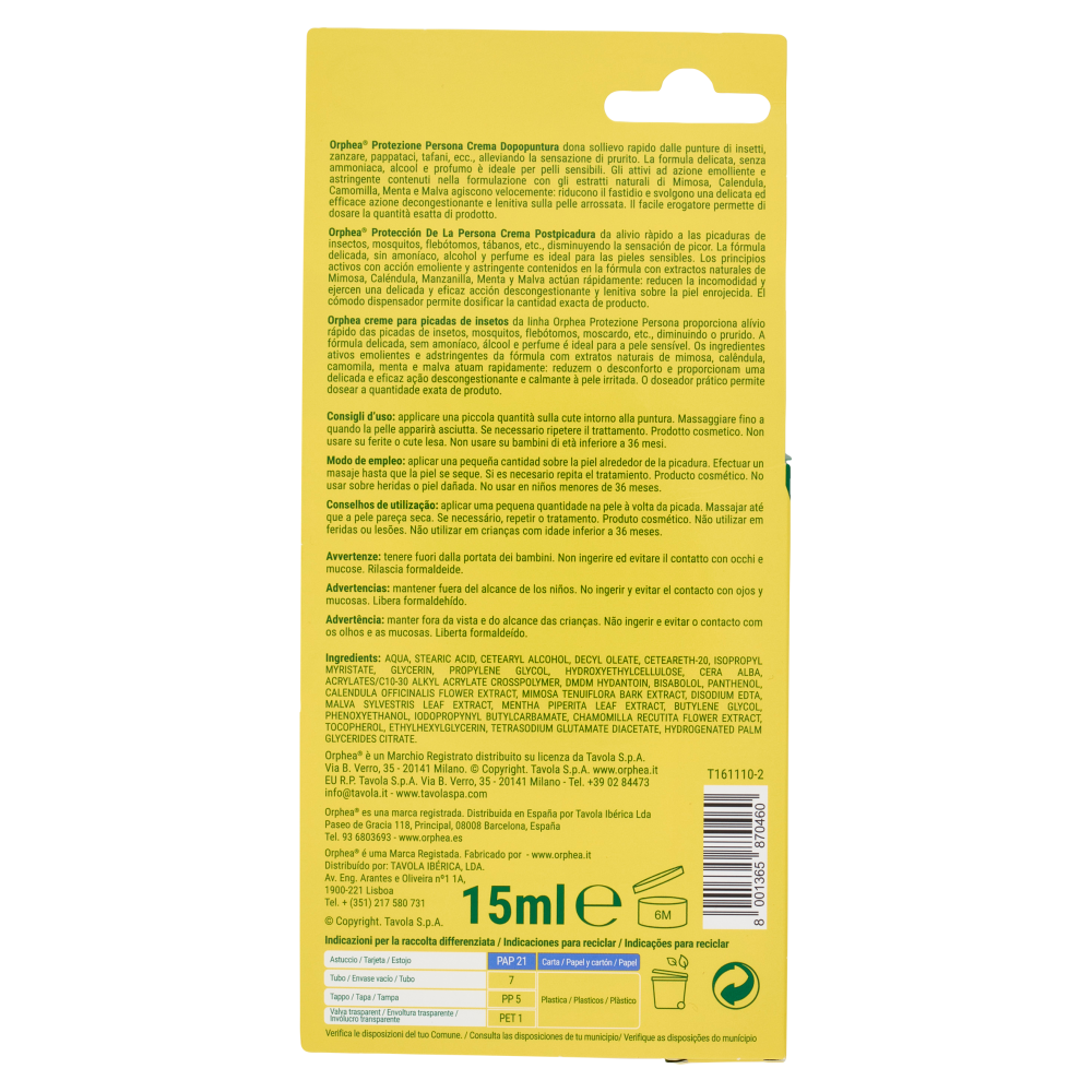 Orphea Crema Dopopuntura Family 15 ml