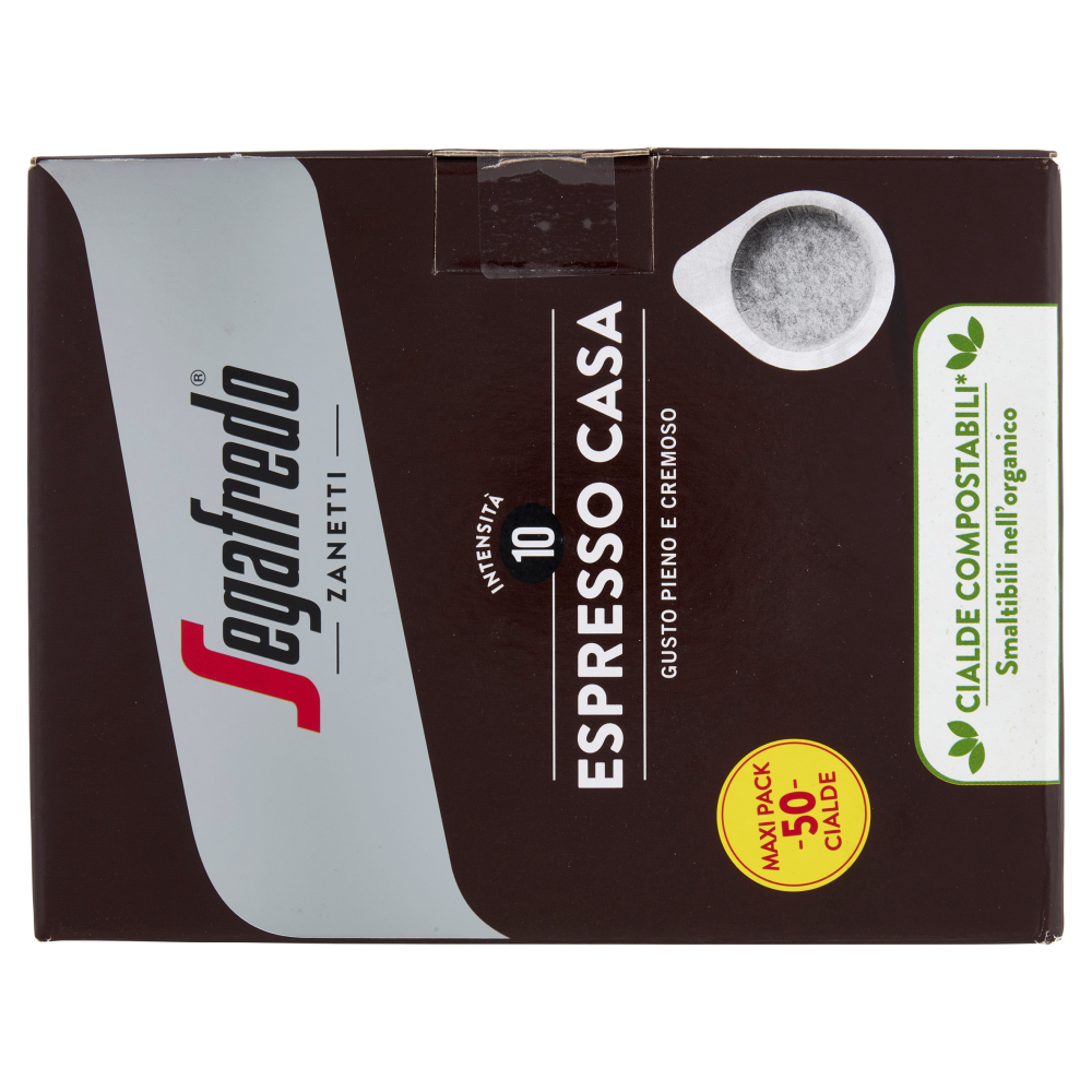 Segafredo Zanetti Espresso Casa Cialde Compostabili* 50 x 7 g