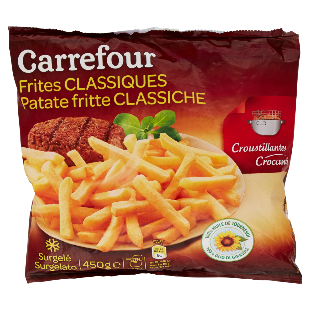 Carrefour Patate fritte Classiche Surgelate 450 g