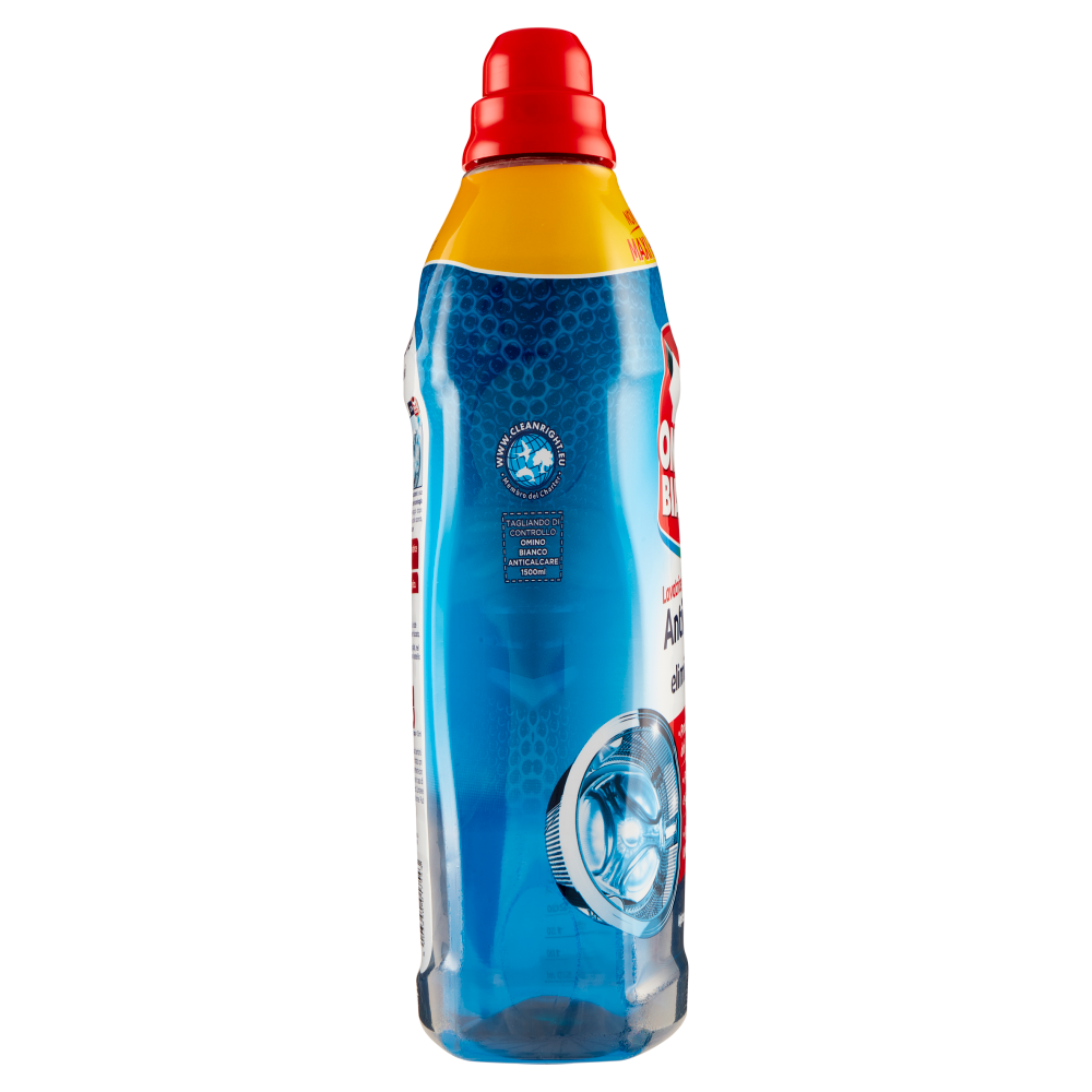 Omino Bianco Anticalcare Lavatrice con tecnologia Elimina Odori, Rimuove il Calcare Igienizza 1500ml