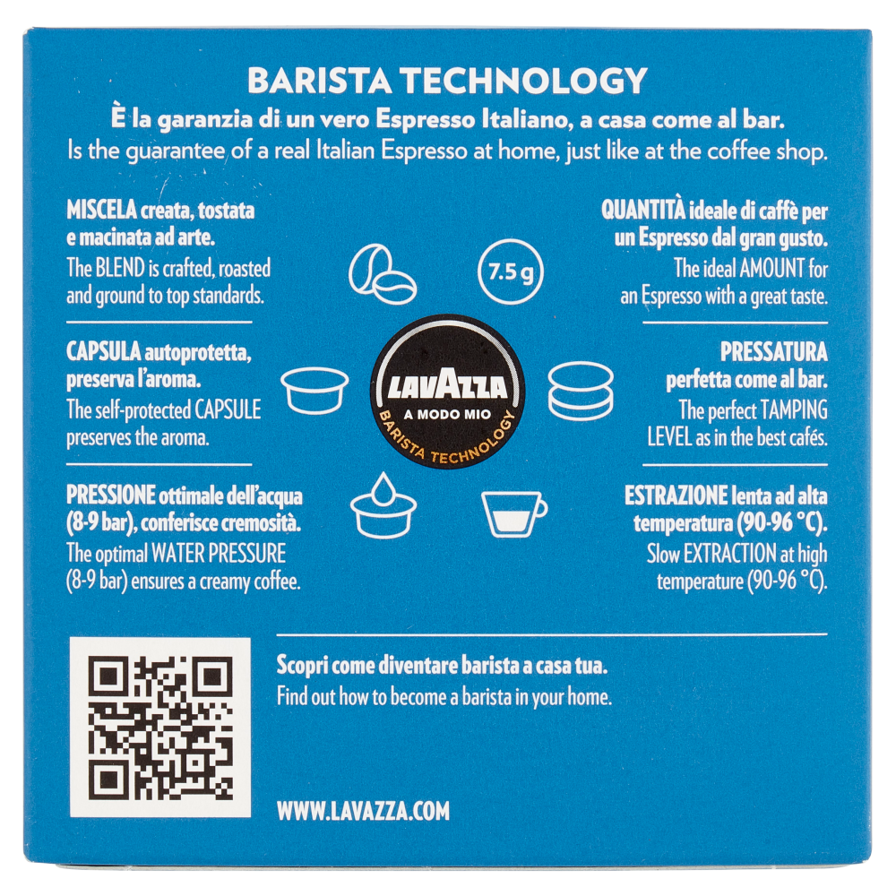 Lavazza A Modo Mio Dek 16 Capsule 120 g