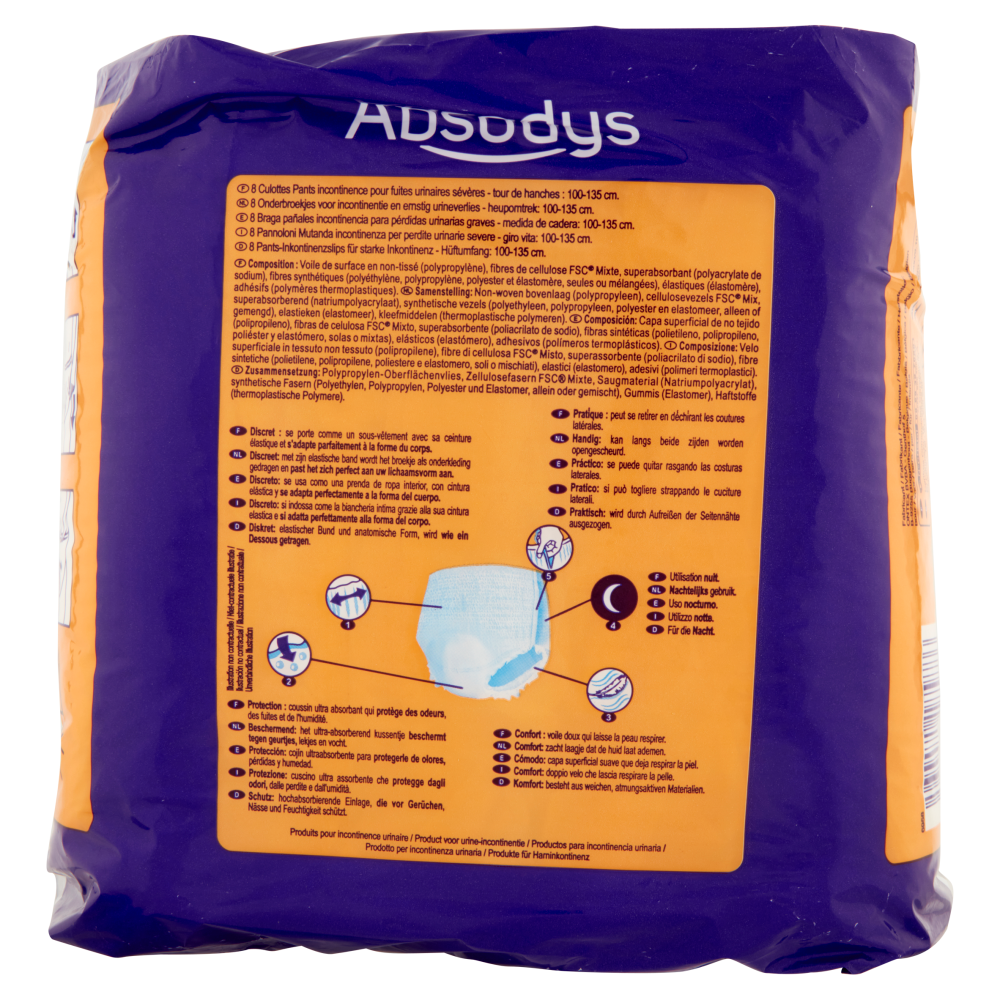 Carrefour Pants Night Absodys Large 52-60 100-135 cm 8 pz