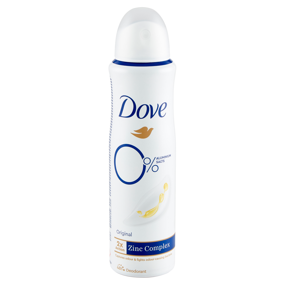 Dove 0 Aluminium Salts Original Deodorant 150 ml Carrefour