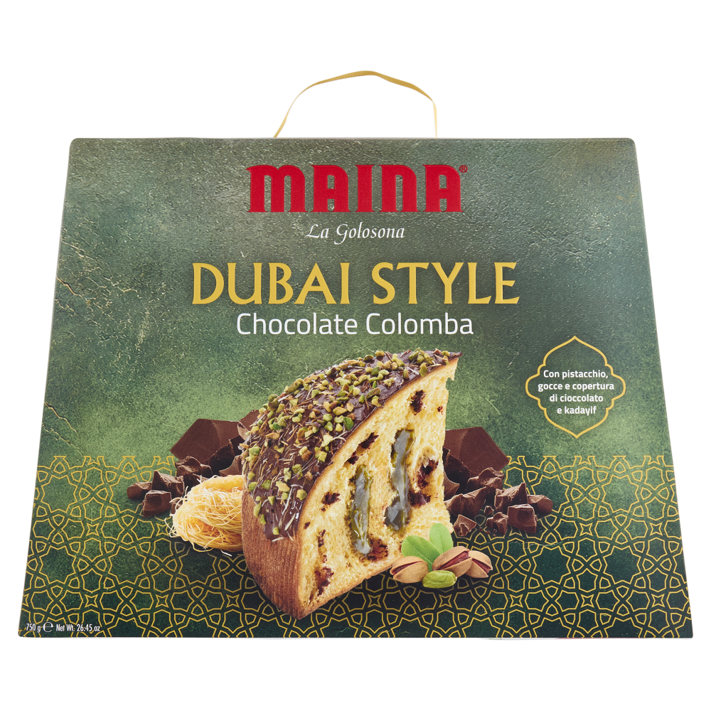 Maina la Golosona Dubai Style Chocolate Colomba 750 g