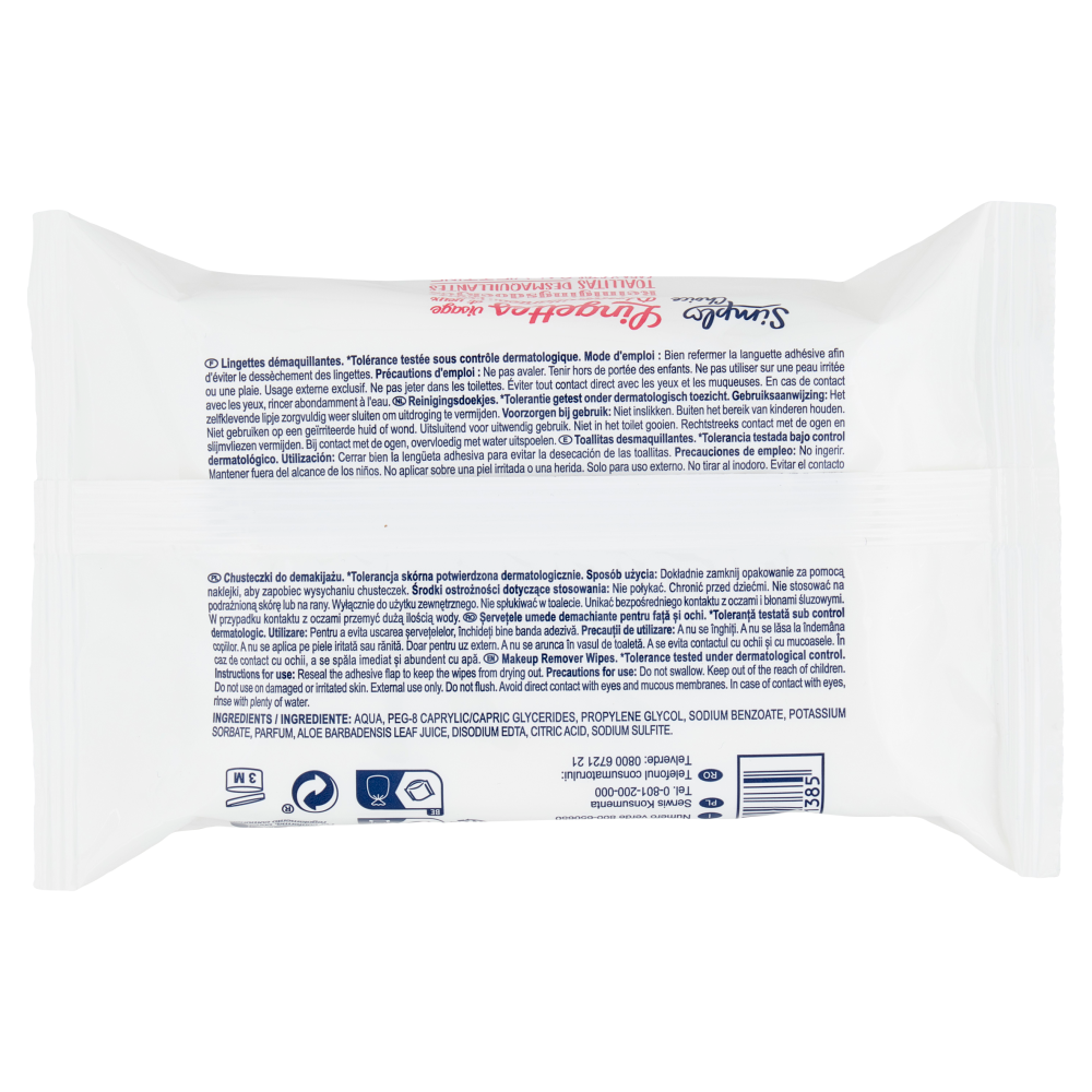 Simpl Choice Salviettine Struccanti Viso e Occhi Pelli normali 25 pz