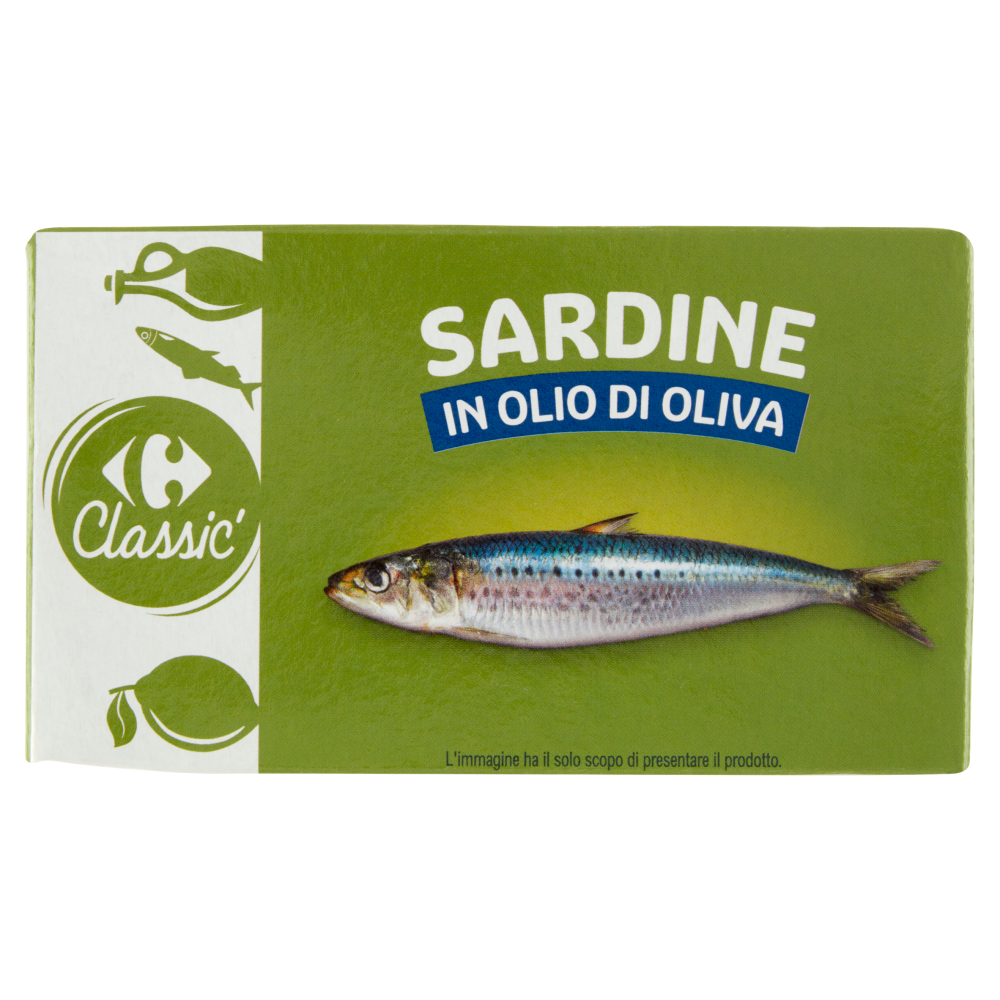 Carrefour Classic Sardine in Olio di Oliva 120 g