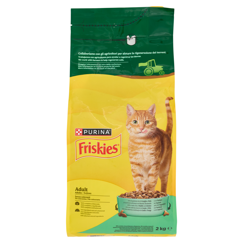 PURINA FRISKIES Adult Coniglio e Pollo e con Verdure 2kg