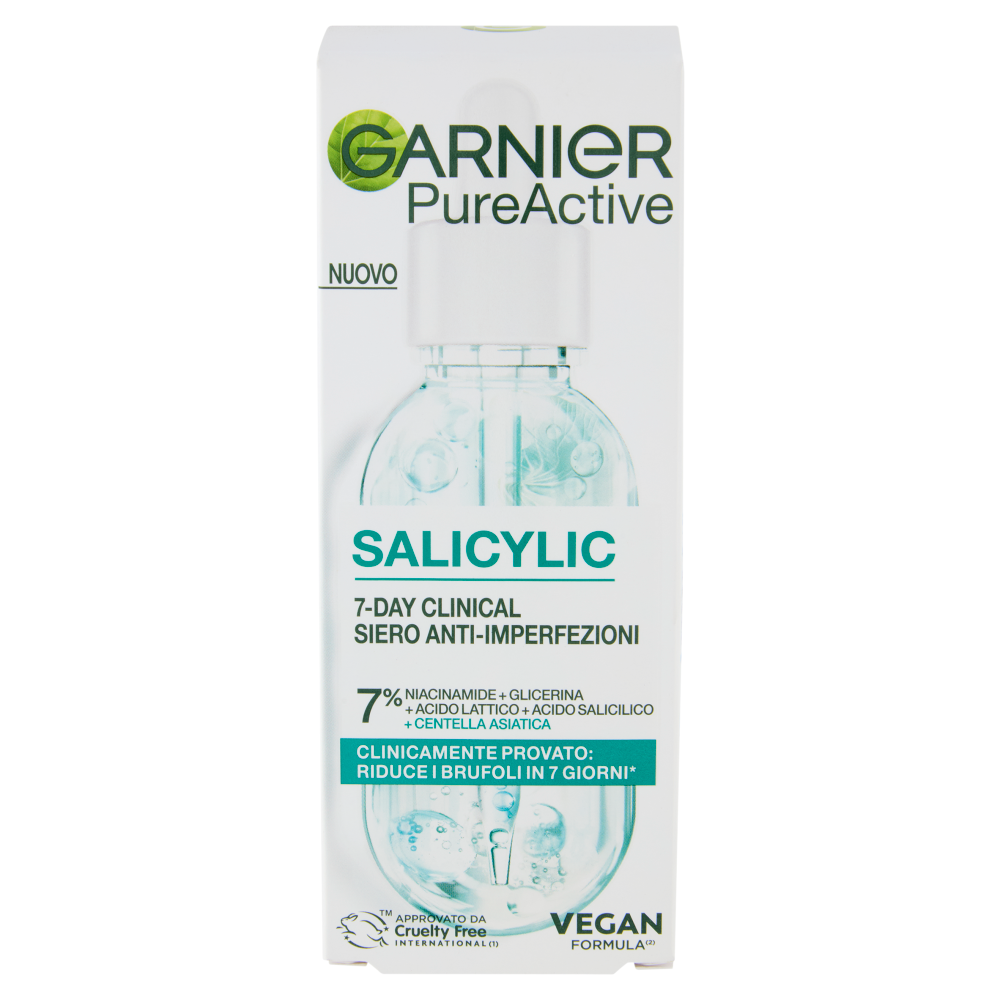 Garnier PureActive Salicylic 7-Day Clinical Siero Anti-Imperfezioni 30 ml