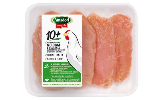 Amadori Qualit&agrave; 10+ Petto di Pollo a Fette
