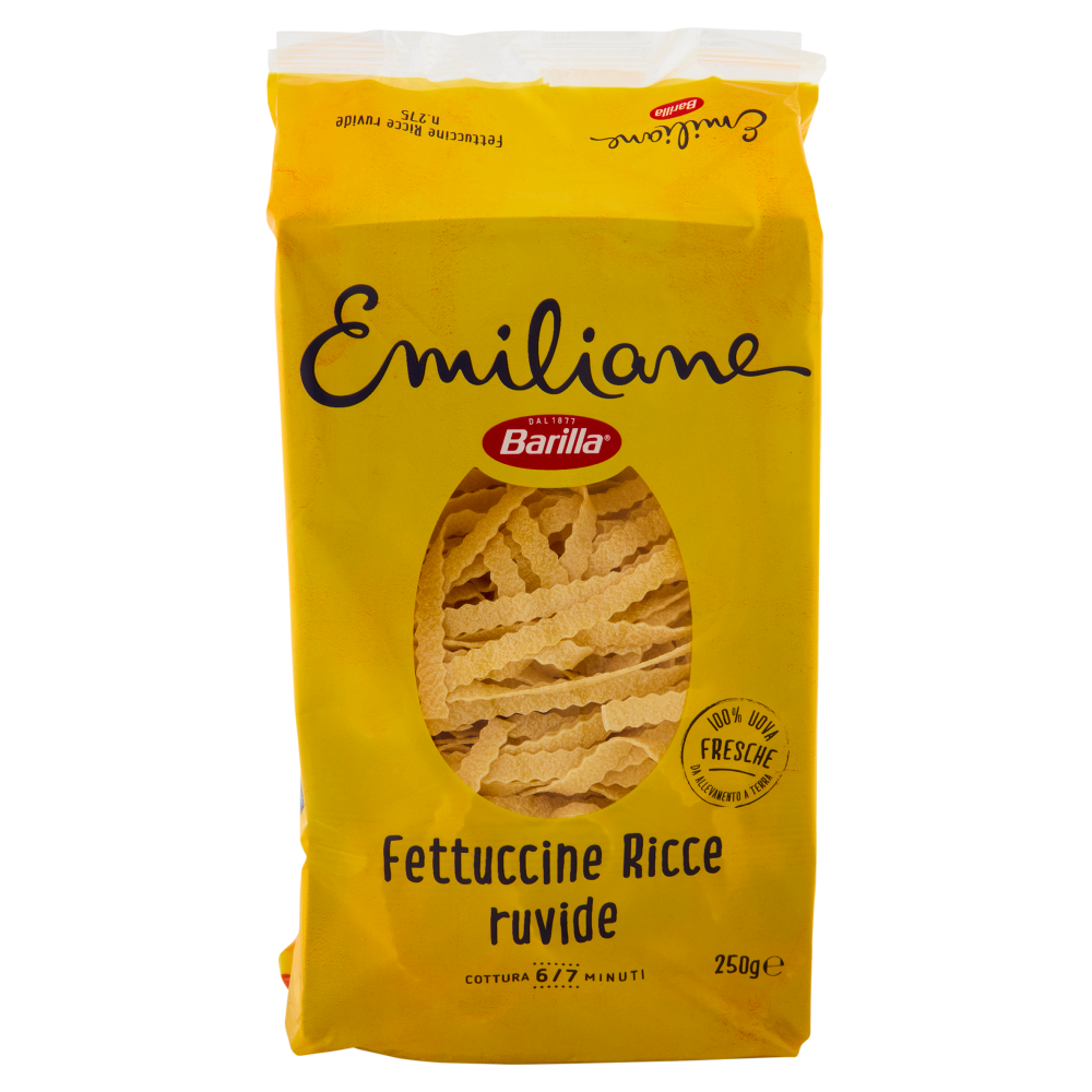 Barilla Emiliane Fettuccine Ricce Pasta all'Uovo 250 g