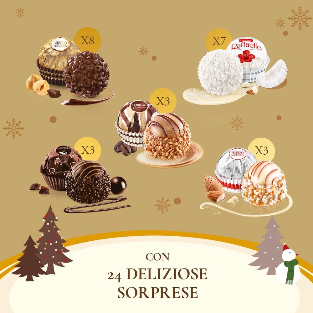 Ferrero Collection Grand Assortiment Calendario dell'Avvento 24 pezzi 250 g