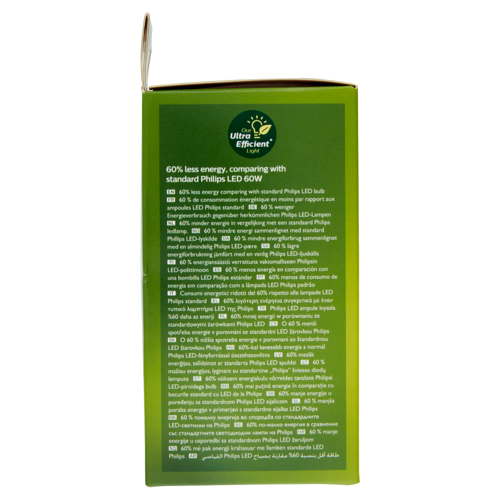 Philips LED Goccia Vetro Filam 60W E27 2700K Non-Dim Classe A