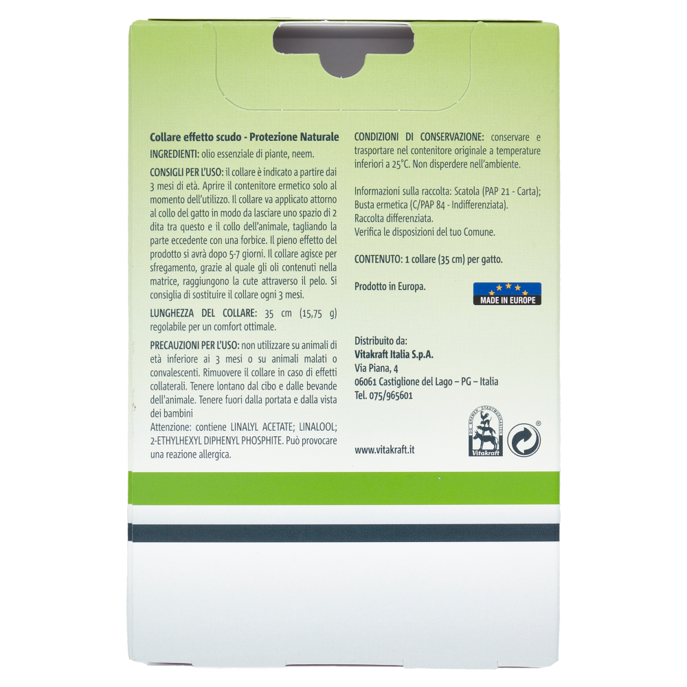 Vitakraft Collare Effetto Scudo 35cm per gatti 1 pz