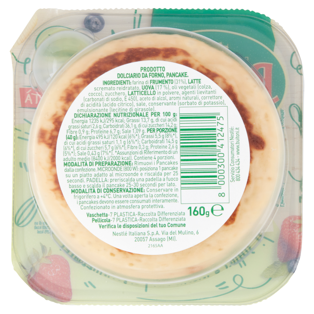 BUITONI Pancakes Classico 4 Pancakes 160g