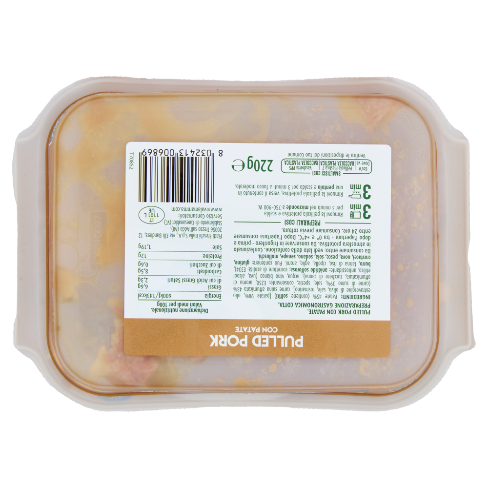 Viva la Mamma Pulled Pork con Patate 220 g