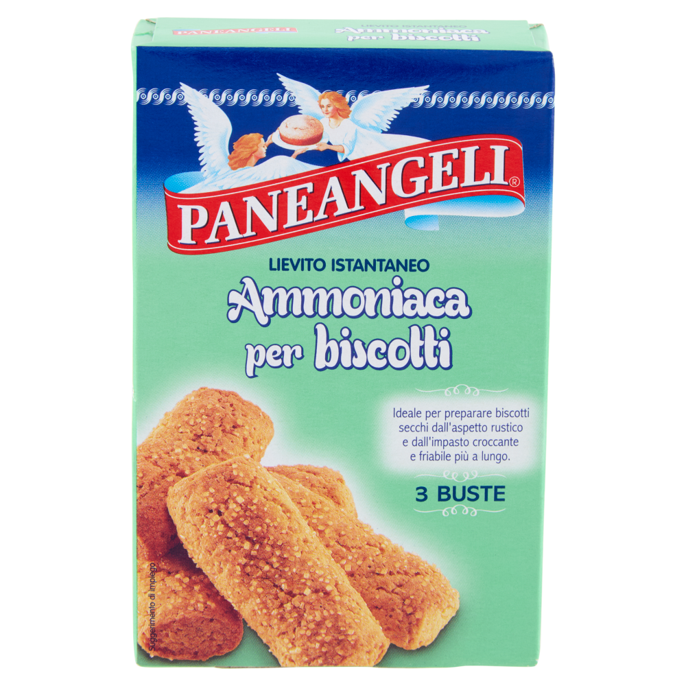 PANEANGELI Lievito Istantaneo Ammoniaca per biscotti 3 x 9 g