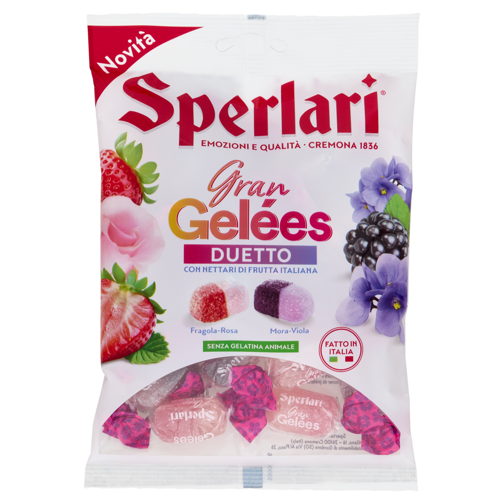 Sperlari Gran Gelées Duetto Fragola-Rosa, Mora-Viola 150 g