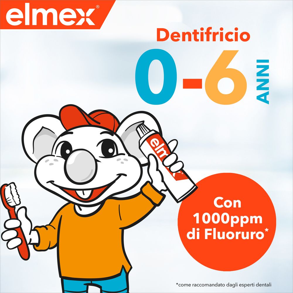 elmex dentifricio Bimbi, bambini fino ai 6 anni 50 ml