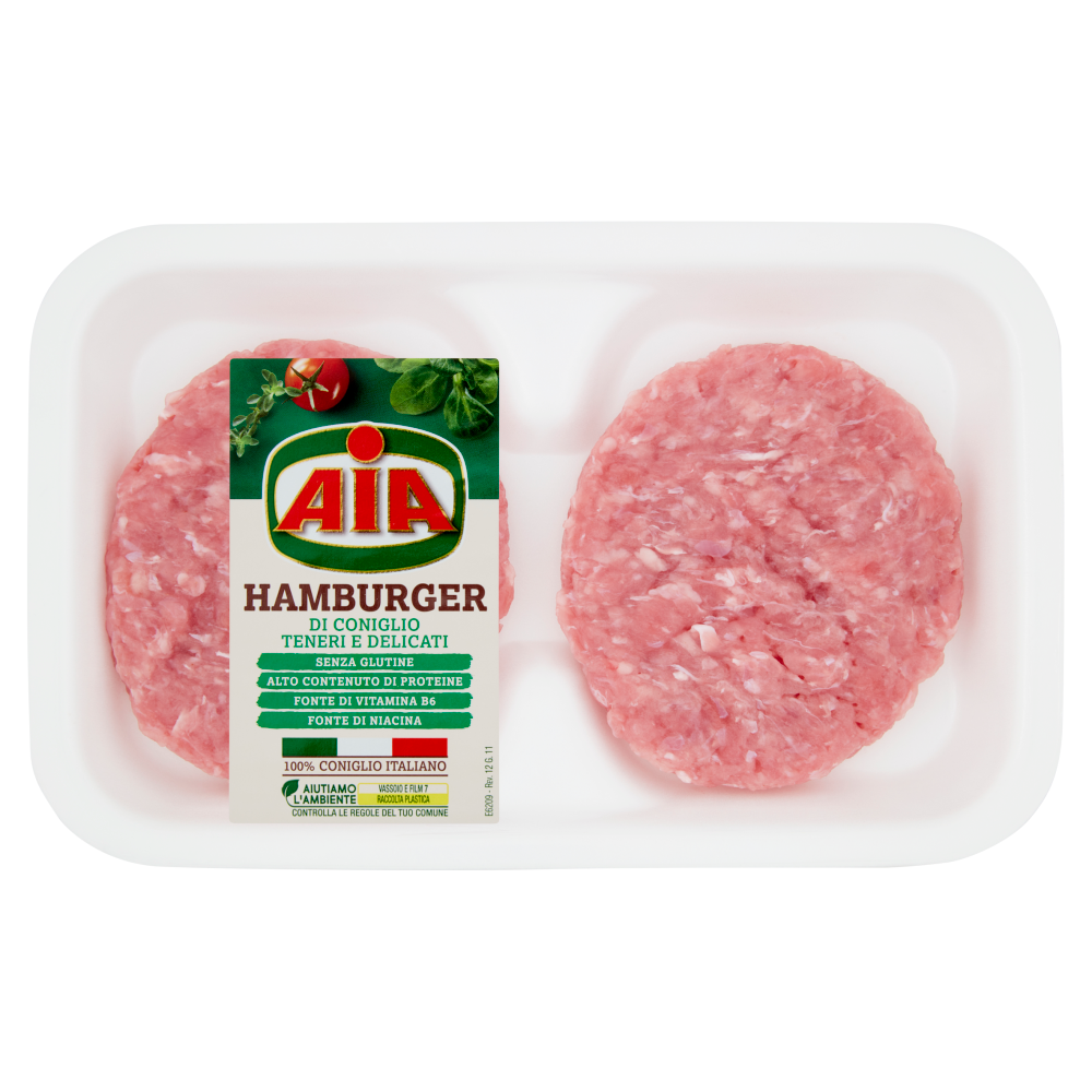 Aia Hamburger di Coniglio Teneri e Delicati 0,215 kg