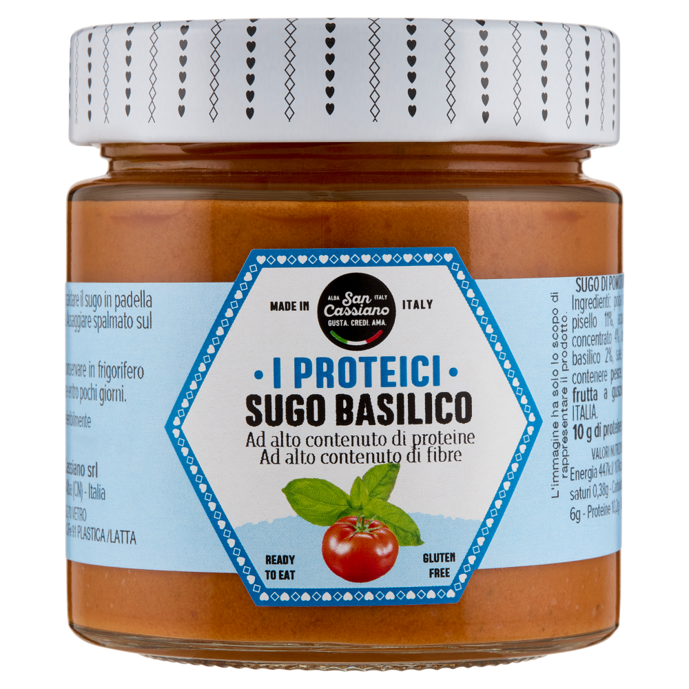 cascina San Cassiano I Proteici Sugo Basilico 190 g