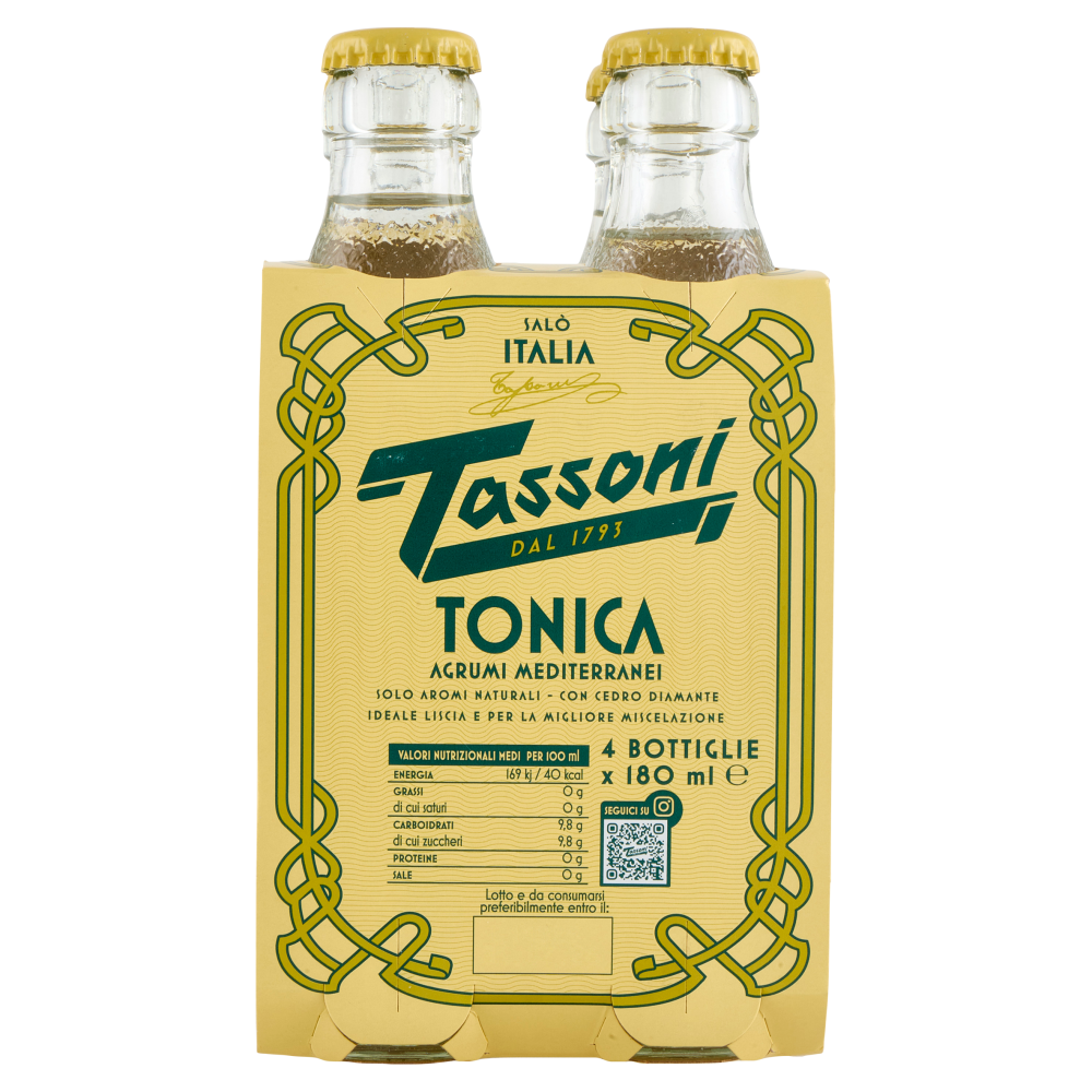 Tassoni Tonica Agrumi Mediterranei 4 x 180 ml