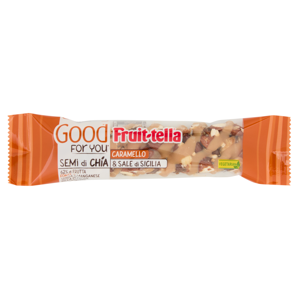 Fruit-tella Good For You* Semi di Chia, Caramello & Sale di Sicilia 36 g