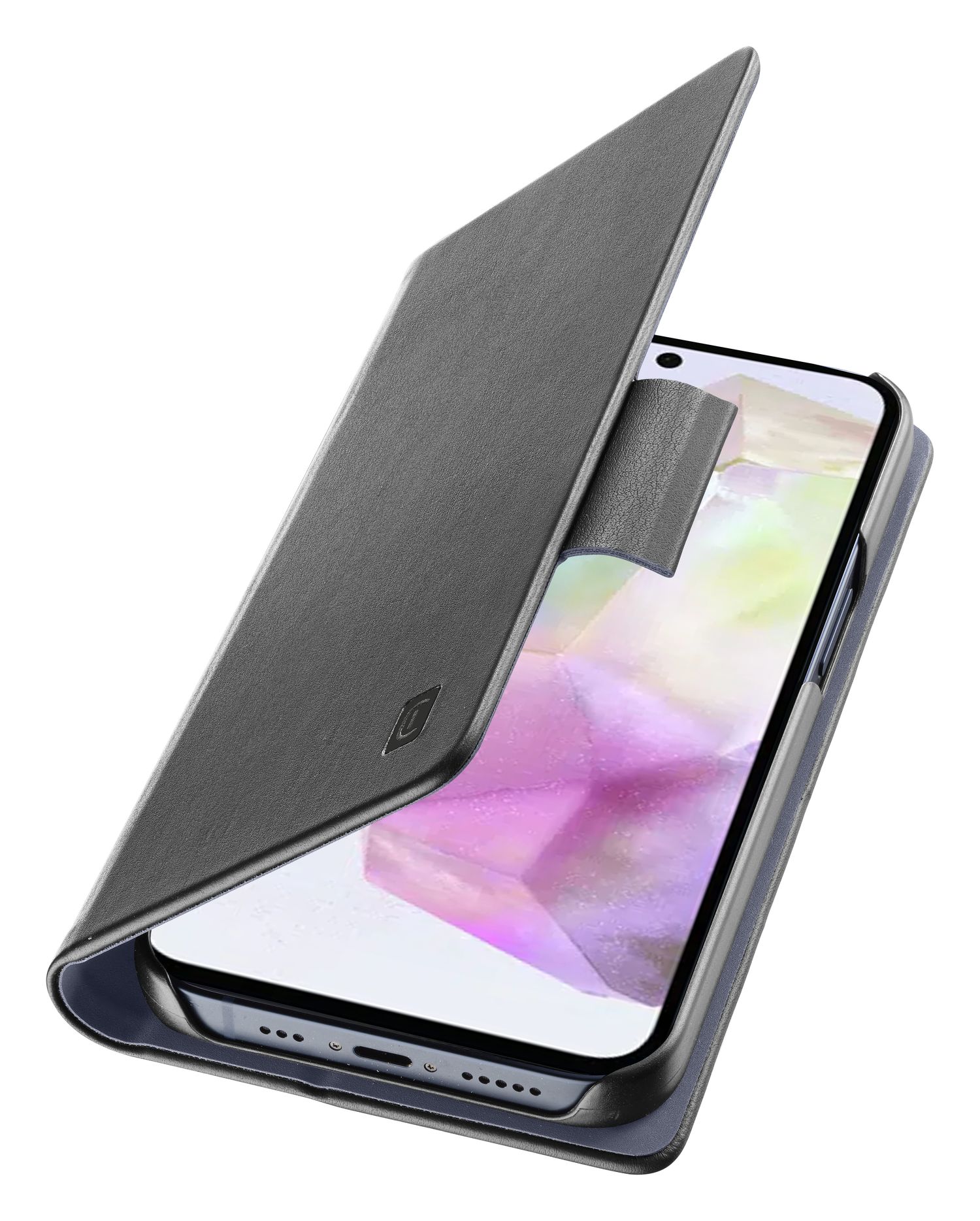 PEIYE Cover Libro Per Vivo Y36 4G In PU Pelle Portafoglio Blu Rilievo