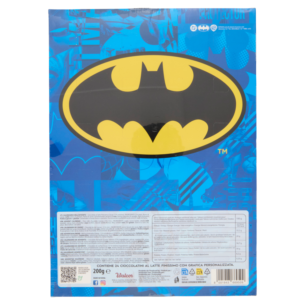 Walcor Calendario dell'Avvento DC Heroes Batman 200 g