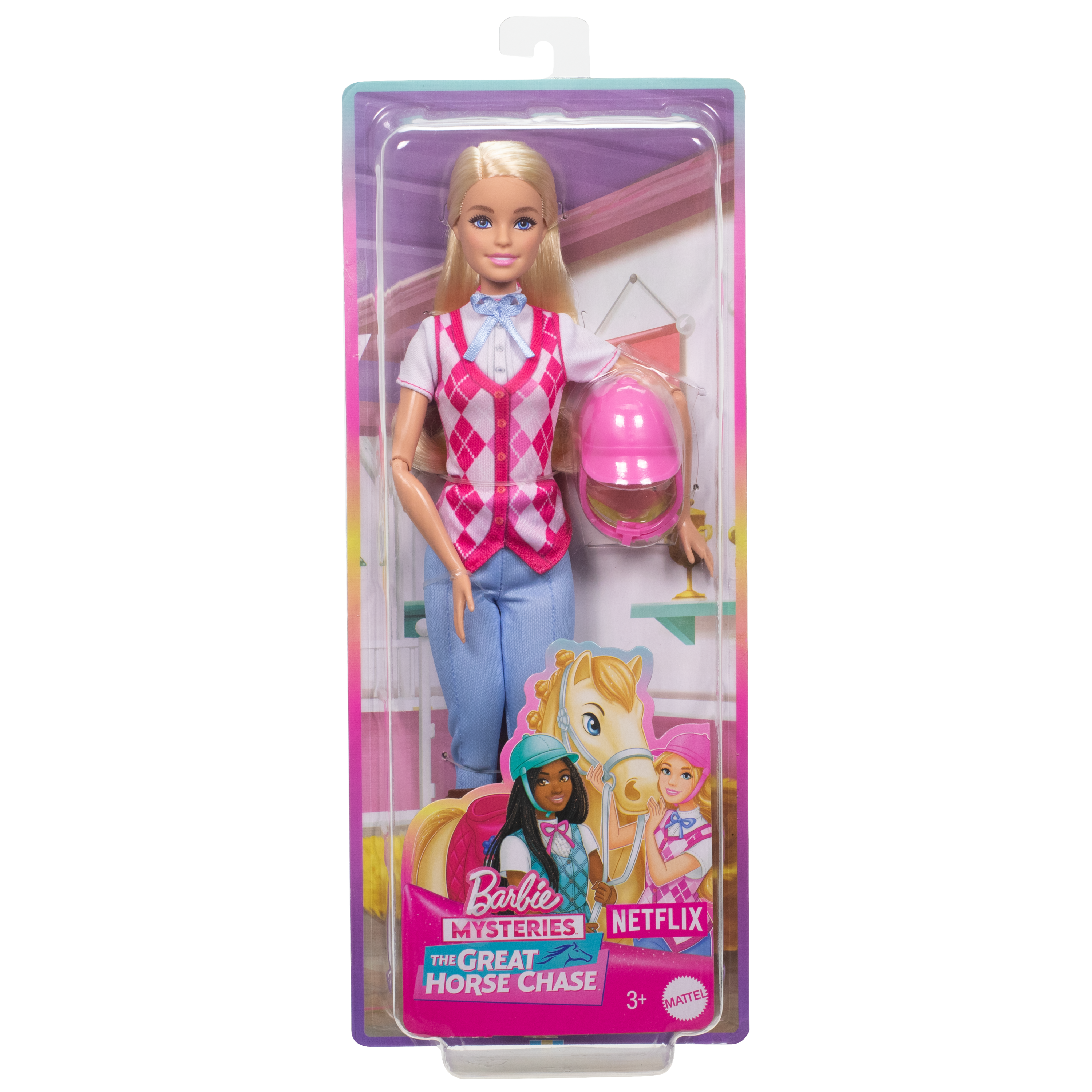 Barbie Mysteries The Great Horse Chase Bambola 'Malibu' Con Abiti E Accessori Da Equitazione