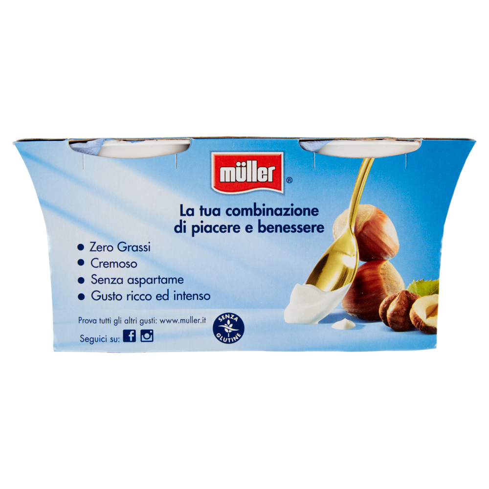 müller Yogurt Zero% Grassi Nocciola 2 x 125 g