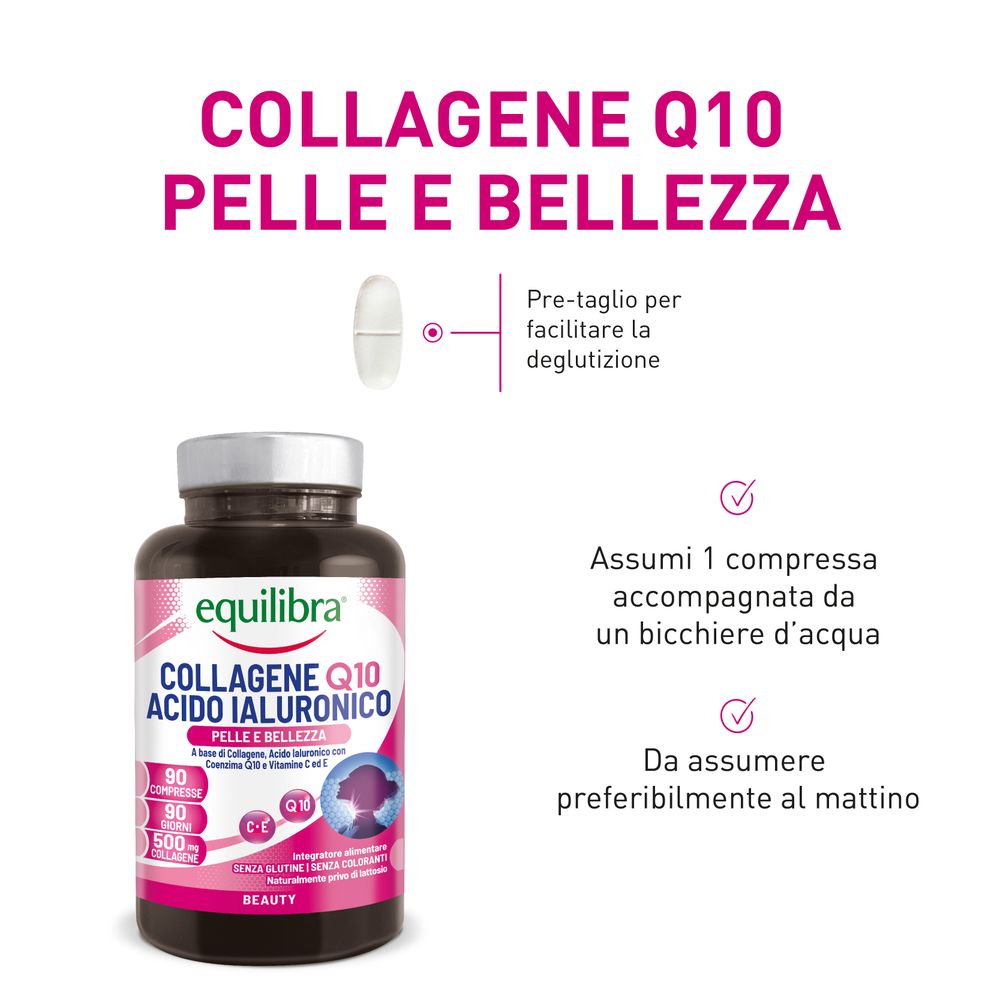Equilibra Collagene Q10 Acido Ialuronico 90 Compresse 99 g