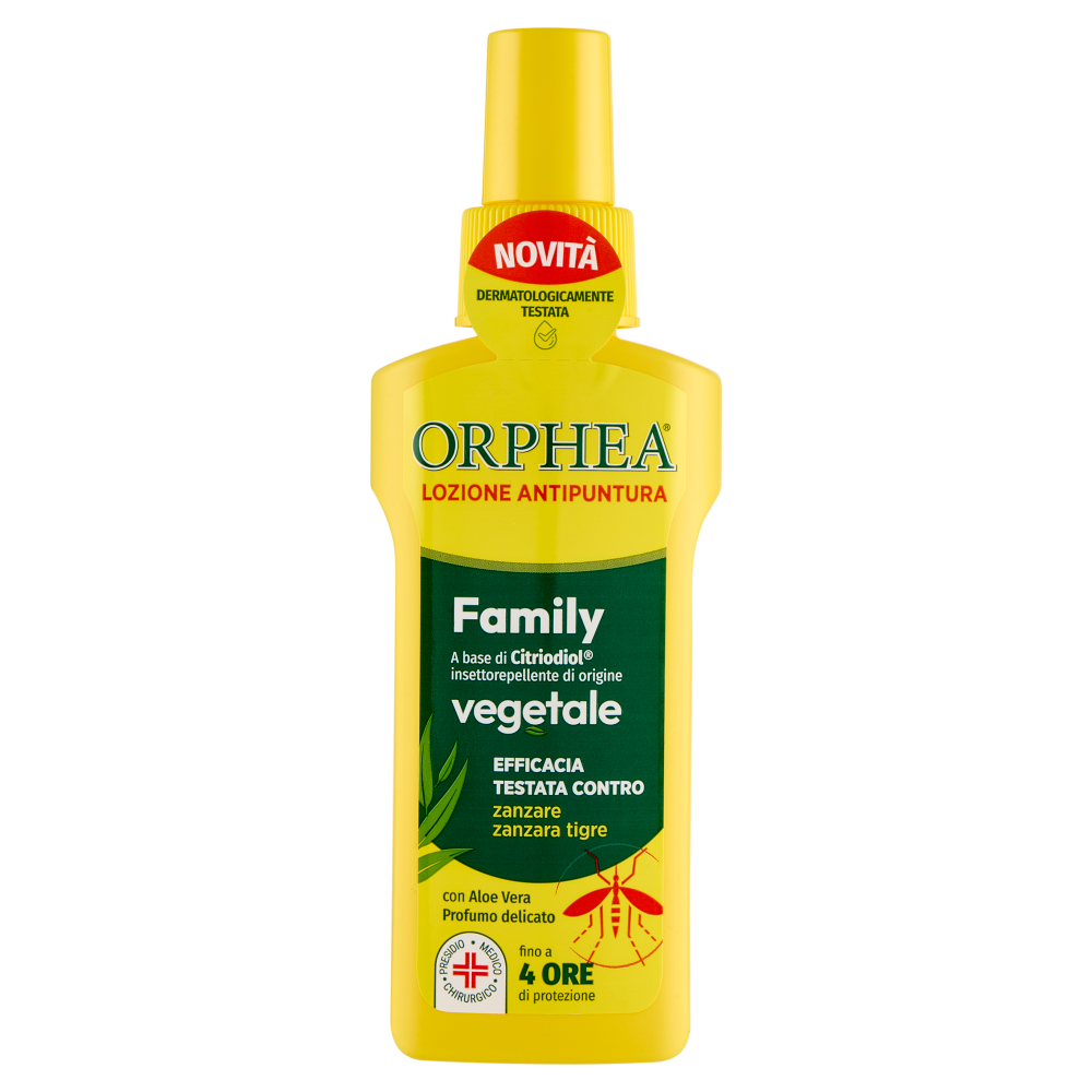 Orphea Lozione Antipuntura Family vegetale 100 ml