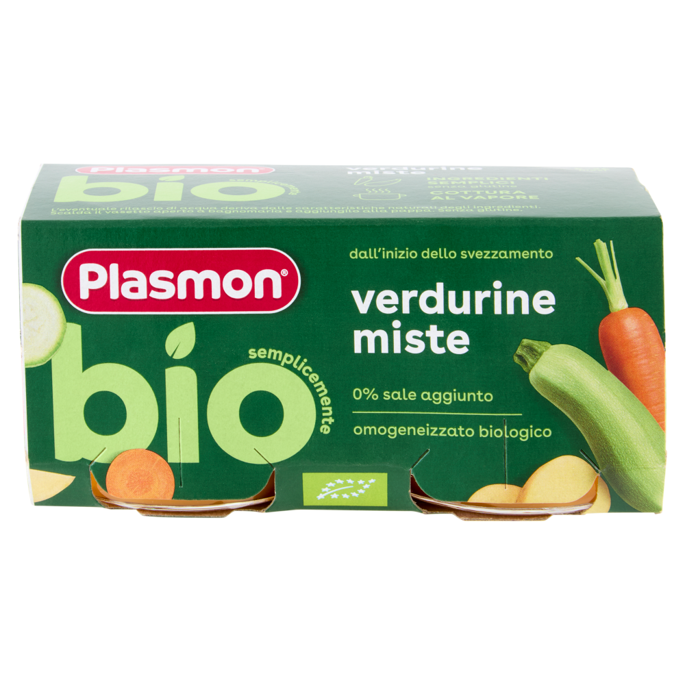 Plasmon semplicemente bio verdurine miste 2 x 80 g