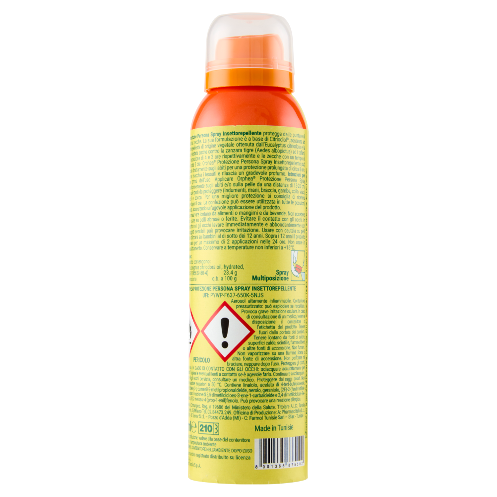 Orphea Spray Antipuntura Safari gegetale 100 ml