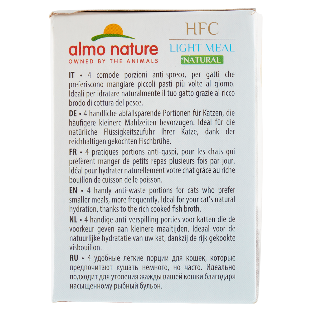 almo nature HFC Light Meal Natural Tonno, Pollo e Prosciutto 4 x 50 g