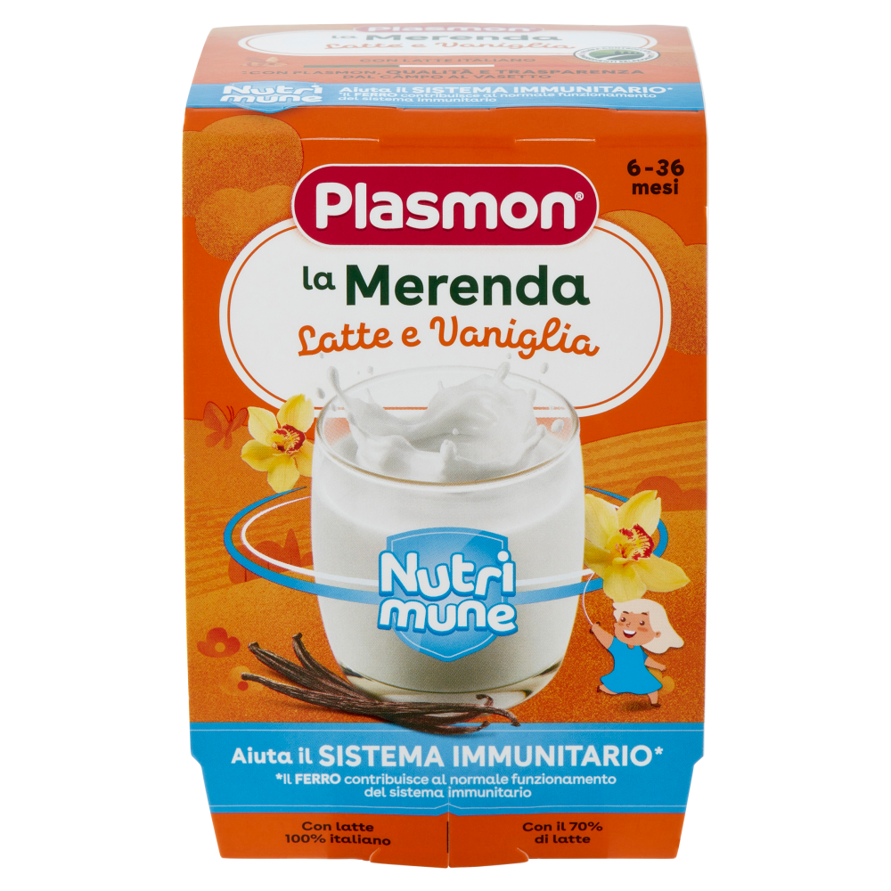 Plasmon la Merenda Latte e Vaniglia Nutri mune 240 g
