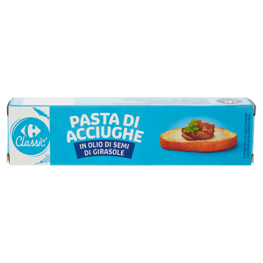 Carrefour Classic Pasta di Acciughe in Olio di Semi di Girasole 60 g