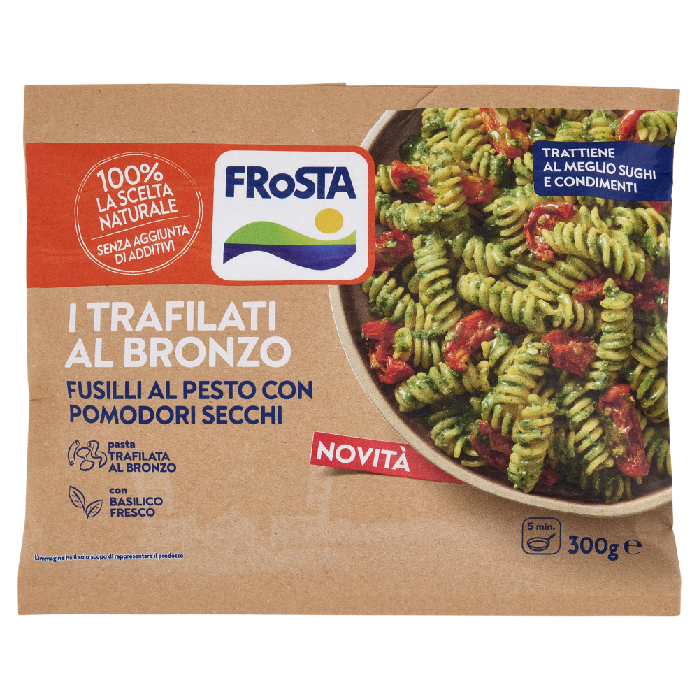 FRoSTA i Trafilati al Bronzo Fusilli al Pesto con Pomodori Secchi 300 g
