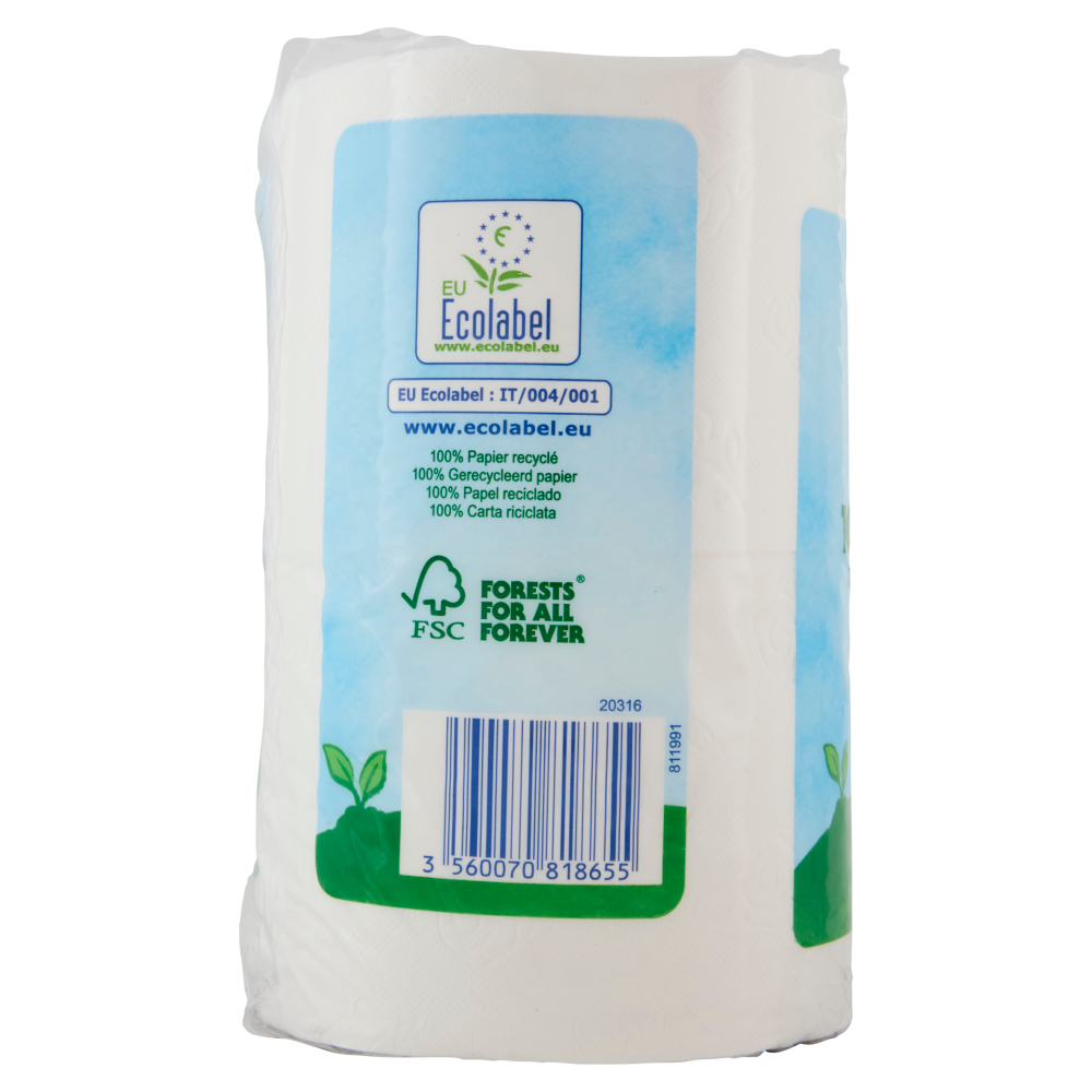 Carrefour eco Planet Carta Igienica Doppio Strato 4 pz