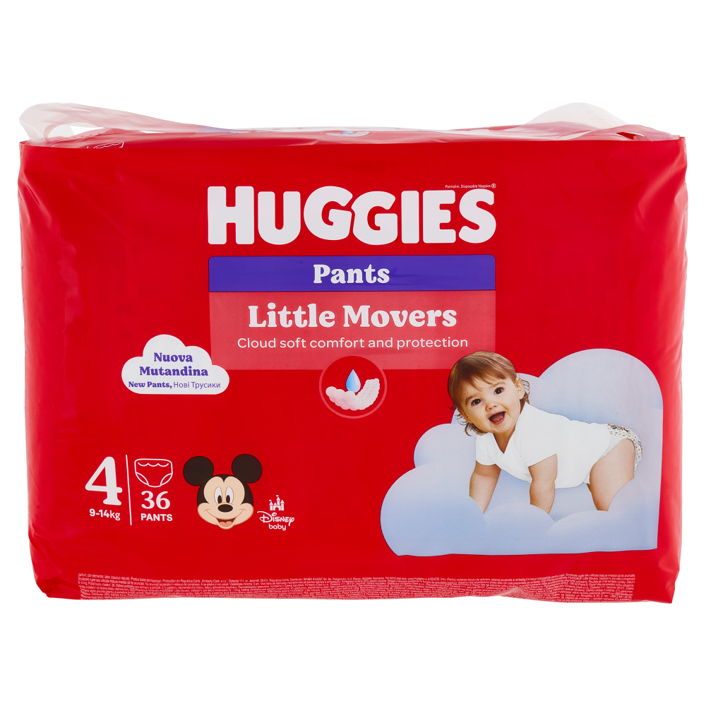 Huggies Little Movers Pants 4 9-14 Kg 36 pz