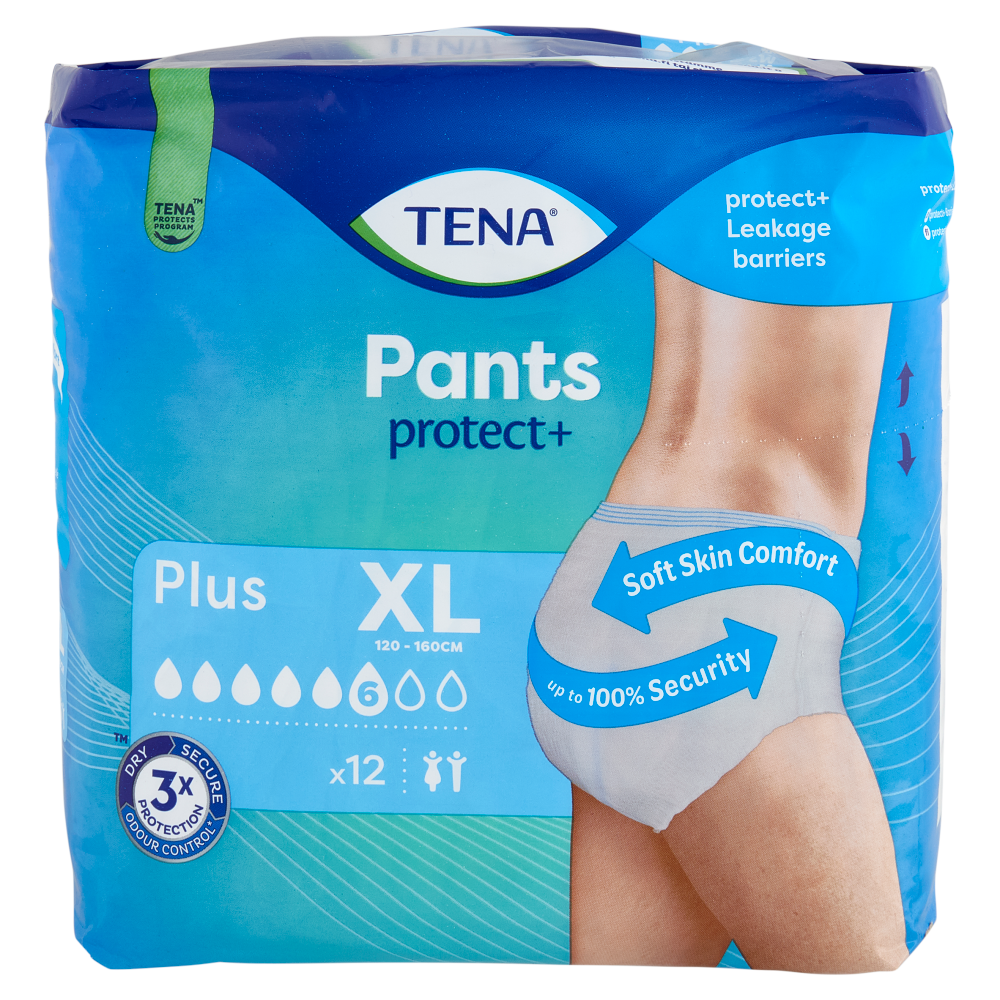 Tena Pants protect+ Plus XL 12 pz