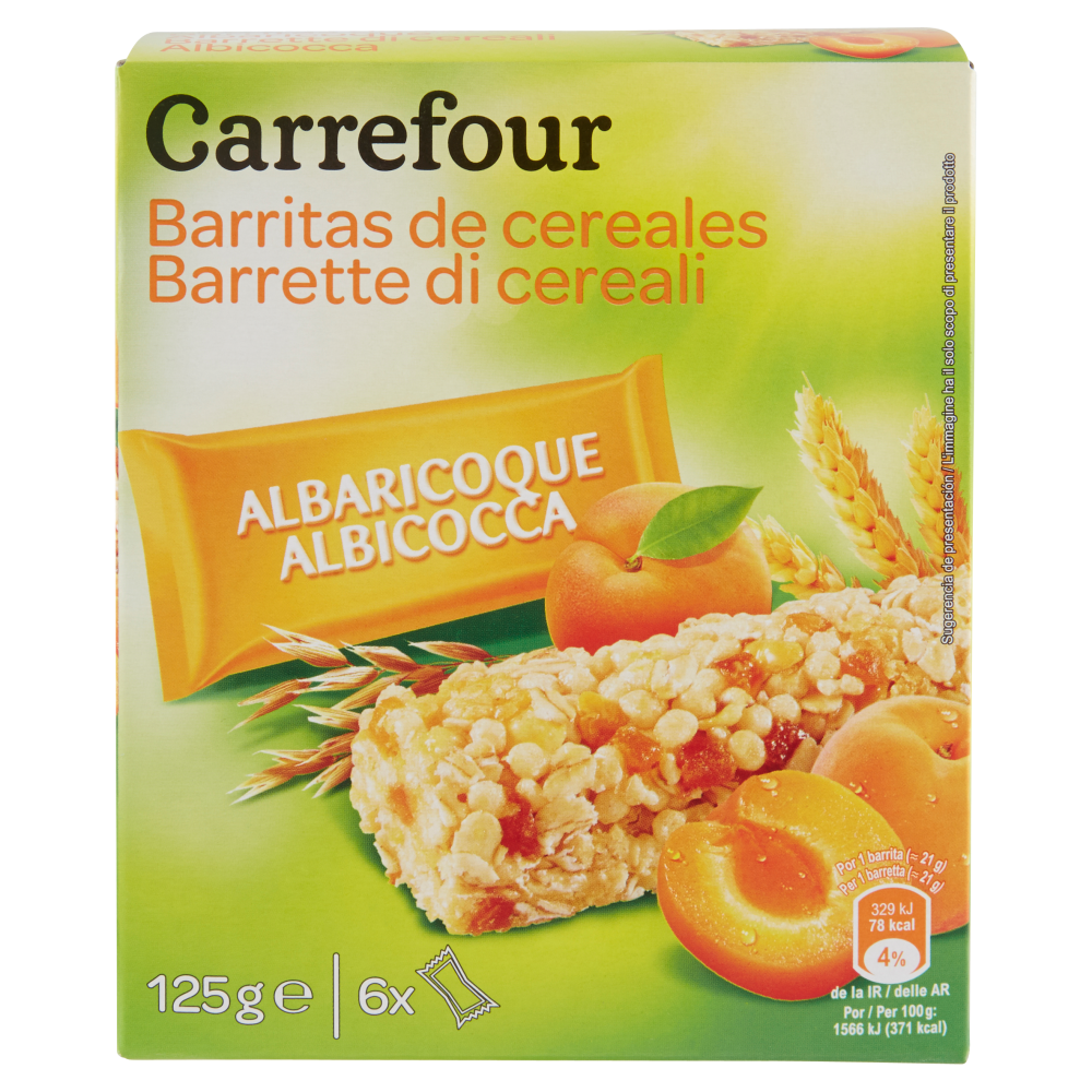 Carrefour Barrette di cereali 6 pezzi 125 g