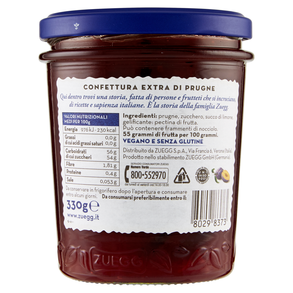 Zuegg I frutteti di Oswald Zuegg Prugne 330 g