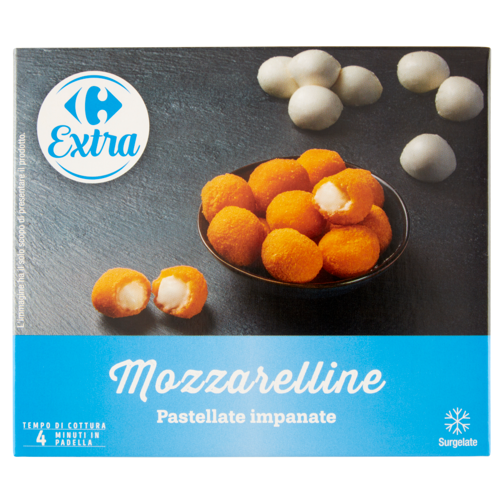 Carrefour Extra Mozzarelline Pastellate impanate Surgelate 250 g