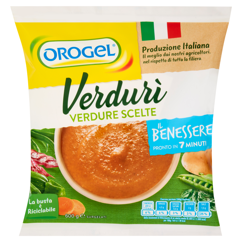 Orogel Il Benessere Verdurì Verdure Scelte Surgelati 600 g