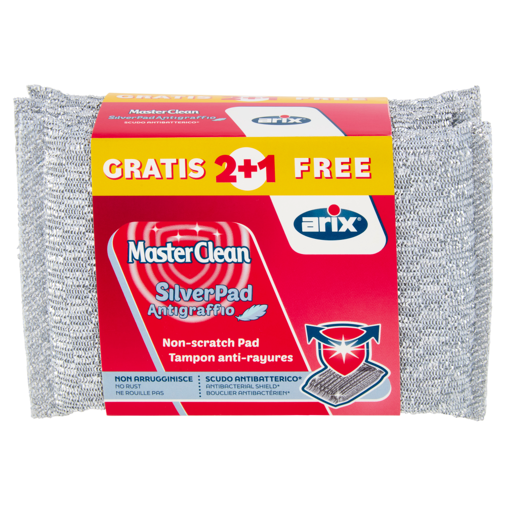 MasterClean SilverPad Antigraffio 2 pz + 1 Gratis