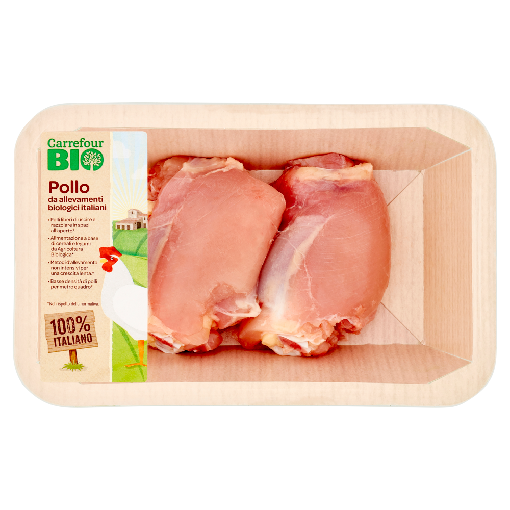 Carrefour Bio Sovracosce di Pollo Senza Pelle Biologiche