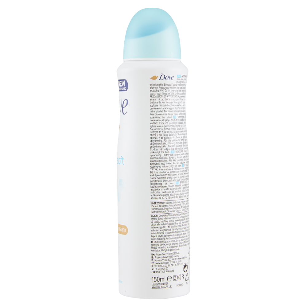 Dove Deodorante cotton soft spray 150 ml