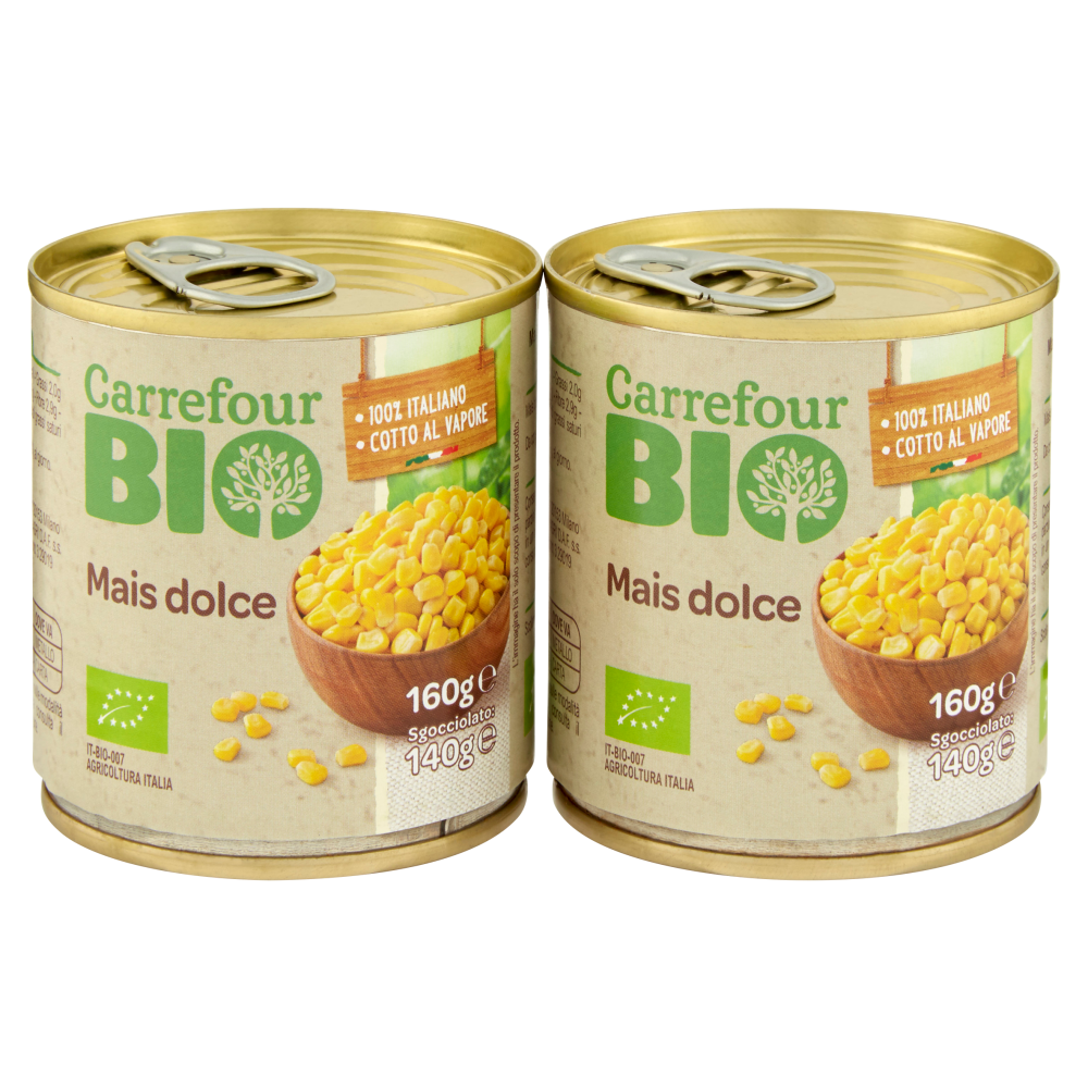 Carrefour Bio Mais dolce 2 x 160 g