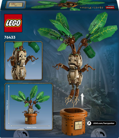 LEGO Harry Potter 76433 Mandragola, Personaggio Giocattolo da Costruire con Arti Mobili, Giochi per Bambini10+ da Collezione